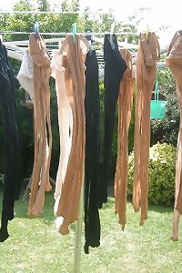 My stocking stocking nylons stocking drying