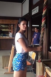 round nymphs enjoying sensual activities in private setting